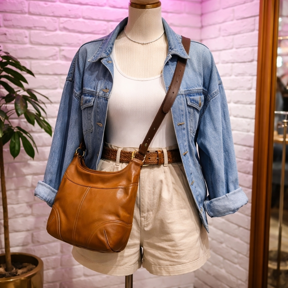 Coach Brown Leather Crossbody Bag